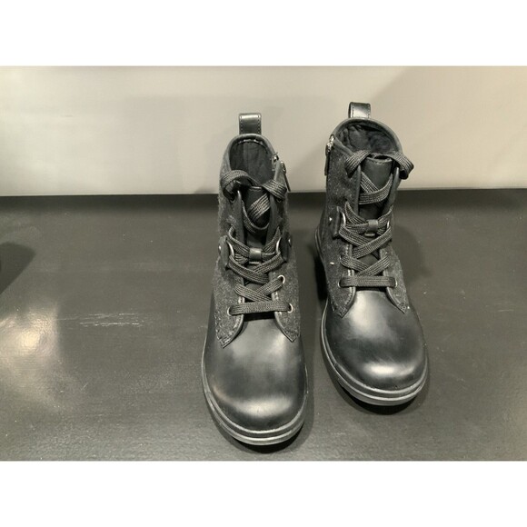 UGG HAPSBURG LACE WOOL/ LEATHER WATERPROOF BOOTS, WOMEN US